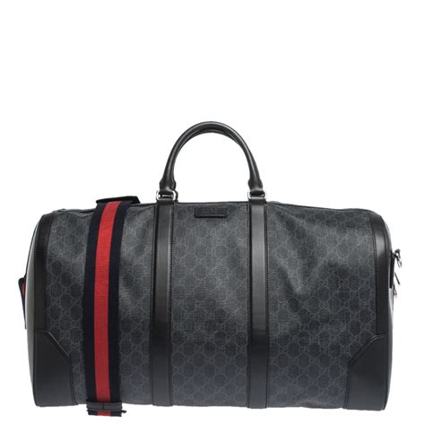 black gucci duffle bag